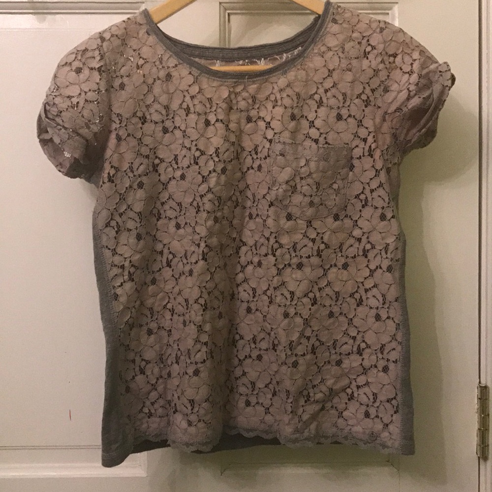 A&F Lace Tee